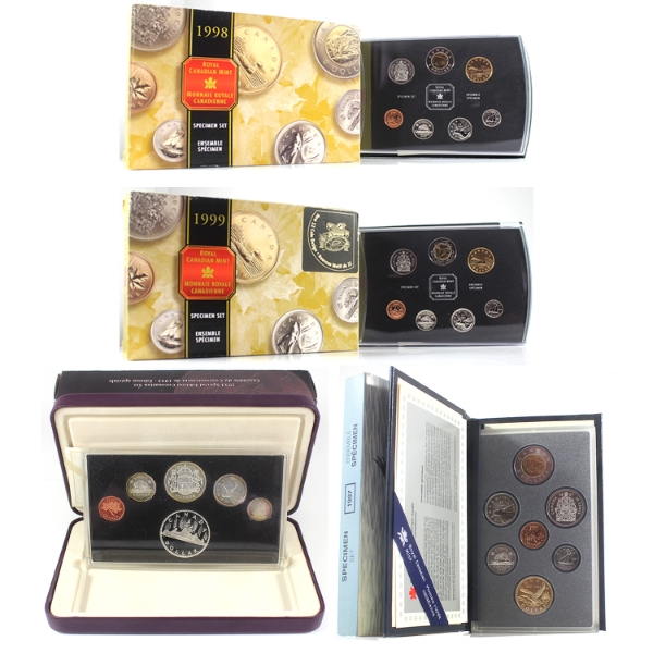Group Lot of 1997-2003 Coronation & Specimen Sets. 4 Sets