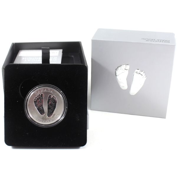 2023 $10 Welcome to the World Baby Feet 15.87g .9999 Fine Silver Coin (Tax Exempt)