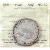 Image 1 : 50-cent 1946 ICCS MS62