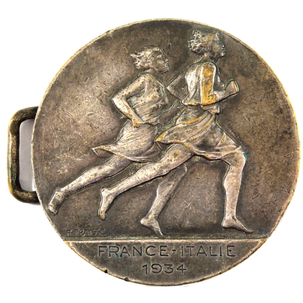 France-Italy 1934 Physical Education 63.42g-Bronze, 49.5mm 