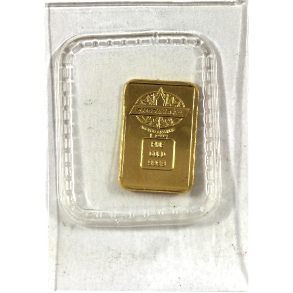 1g Engelhard .9999 Fine Gold Bar (Tax Exempt)