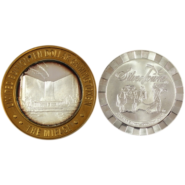 2x 1oz Gaming Token .999 Fine Silver Rounds. 2pcs. (Tax Exempt)