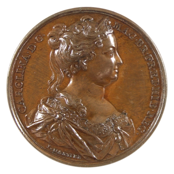 Great Britain 1731 Queen Caroline Medal (Eimer-524) 36.95g-Copper, 40mm