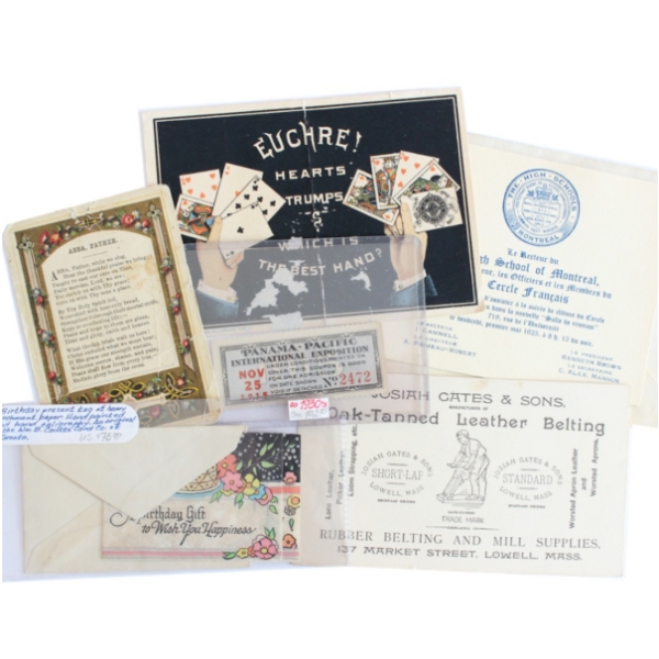 Estate Lot of Antique Ephemera. 13pcs.