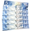 Image 1 : BC-62a 2001 $5 Consecutive UNC or Better Knight-Dodge SN:ANV4463250-"54. 5pcs.
