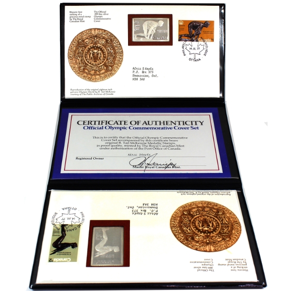 1977 The Official Olympic Precious Metal Commemorative Covers