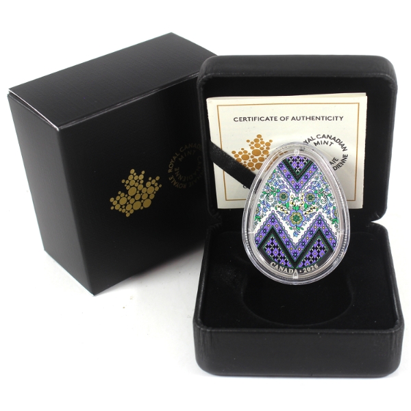 2026 $20 Pysanka 1oz .9999 Fine Silver Coin (Tax Exempt)