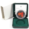 Image 1 : 2001 $5 Red Coloured SML - Autumn .9999 Fine Silver Coin (Tax Exempt)