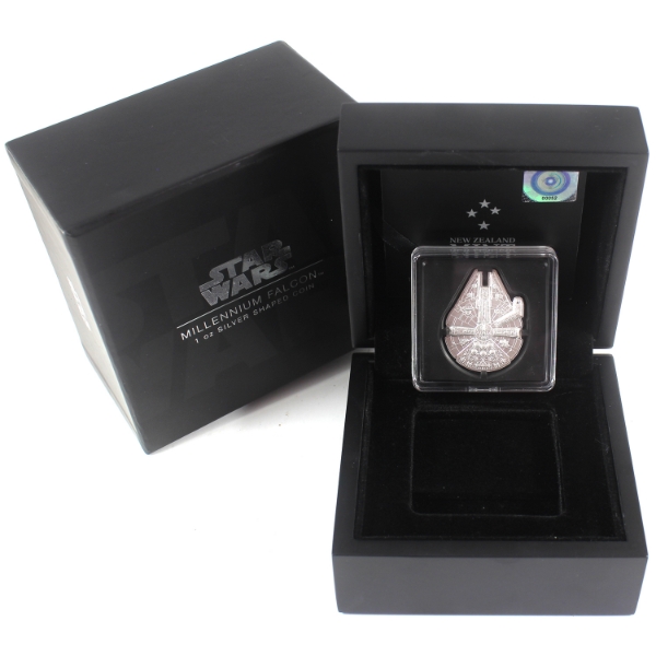 Niue Silver 2021 $2 Millennium Falcon 1oz .999 Fine Silver Shaped Coin (Tax Exempt)