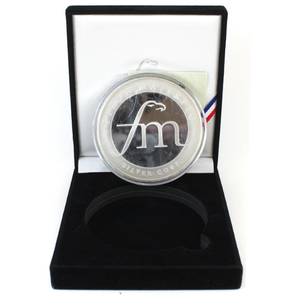 10oz First Majestic Silver Corp. Mayan Design .999 Fine Silver Round (Tax Exempt)
