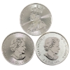 Image 2 : 4.25oz Lot Total! RCM 2018 & 2020 Mixed Denomination .9999 Fine Silver Rounds. 3pcs. (Tax Exempt)