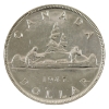 Image 1 : Silver $1 1947 Maple Leaf Double HP AU-UNC (Rubbed)