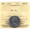 Image 1 : 5-cent 1953 SF NL ICCS MS66