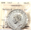 Image 1 : Silver $1 1947 Pointed 7, Quad HP ICCS MS60