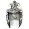 Image 1 : Solomon Islands Silver 2022 $10 Viking Helmet 10oz .999 Fine Silver Coin w/ Antique Finish