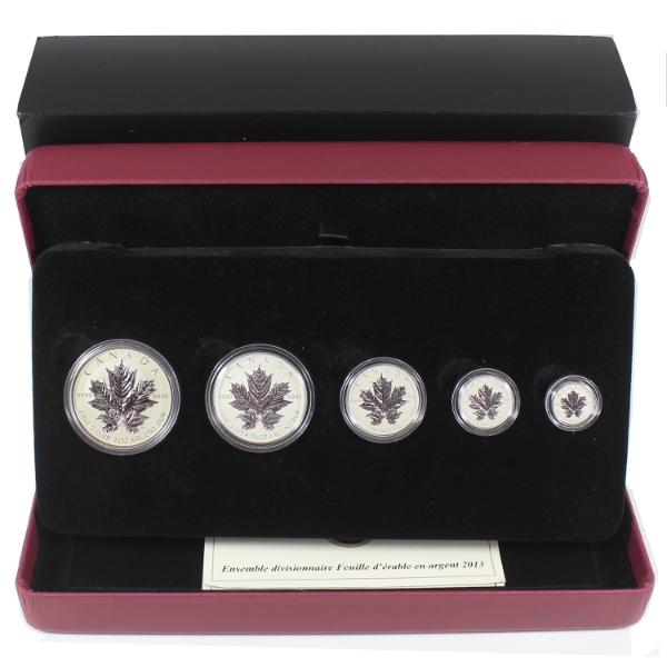 2013 Silver Maple Leaf Anniversary Fractional Set (Tax Exempt)