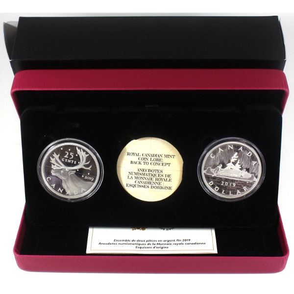 2019 Royal Canadian Mint Coin Lore: Back To Concept 2-coin 2oz .9999 Fine Silver Set (Tax Exempt)