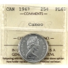 Image 1 : 25-cent 1967 ICCS PL67 Cameo