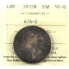 Image 1 : 50-cent 1872H A/A-2 ICCS VG8