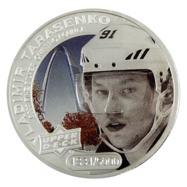 1oz Cook Islands 2017 $5 Upper Deck Grandeur- Vladimir Tarasenko .9999 Silver Coin (Tax Exempt)