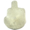 Image 2 : Custom Made Trudeau Middle Finger Shaped .999 Fine Silver (Tax Exempt)