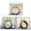 Image 1 : 50-cent 1959, 1960 & 1961 ICCS PL65 Heavy Cameo. 3pcs