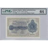 Image 1 : Falkland Islands 1977 Pick-#8c 1 Pound PMG CUNC64 SN: F30739 