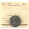 Image 1 : 5-cent 1957 ICCS MS66