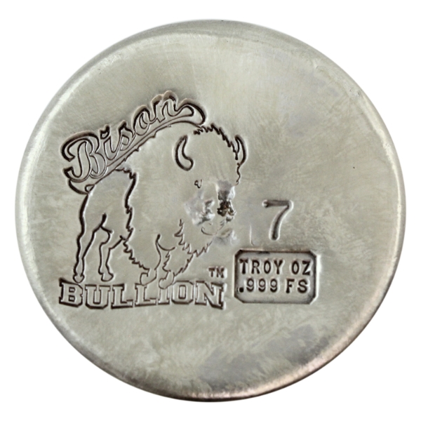 7oz Bison Bullion .999 Silver Round, Sealed (Tax Exempt)