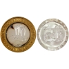 Image 2 : 2x 1oz Gaming Token .999 Fine Silver Rounds. 2pcs. (Tax Exempt)