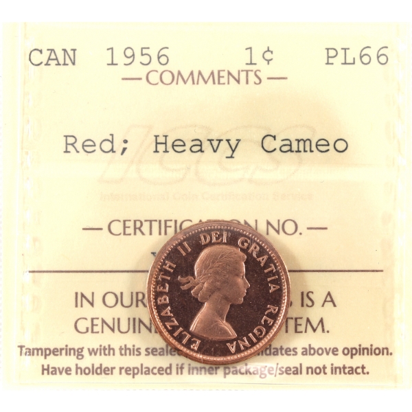 1-cent 1956 ICCS PL66 Red HC