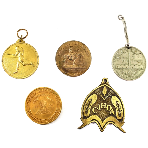 Group Lot of Tokens/Medals. 5pcs.