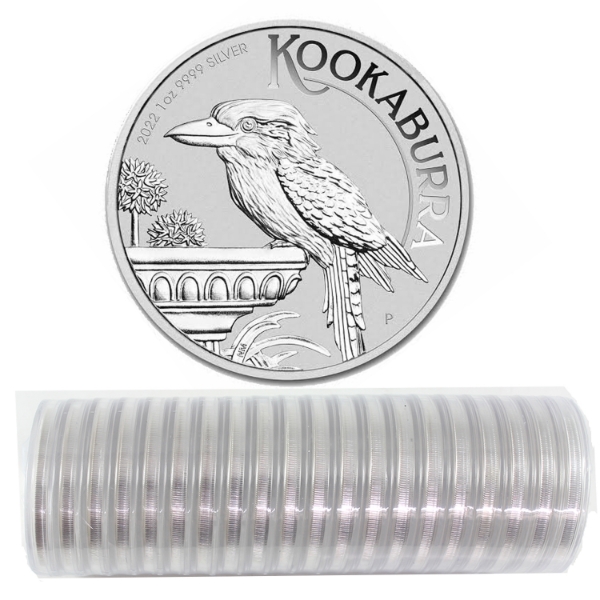 20x 1oz Australia Silver 2022 $1 Kookaburra Sealed Stack of 1oz .9999 Fine Silver Coins. 20pcs.