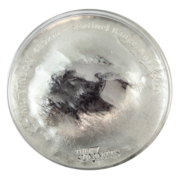 Cook Islands Silver 2022 $25 7 Summits: Mount Vinson 5oz .9999 Fine Silver Coin (Tax Exempt)