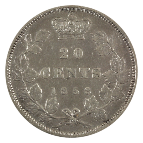 20-cent 1858 Coinage VF20