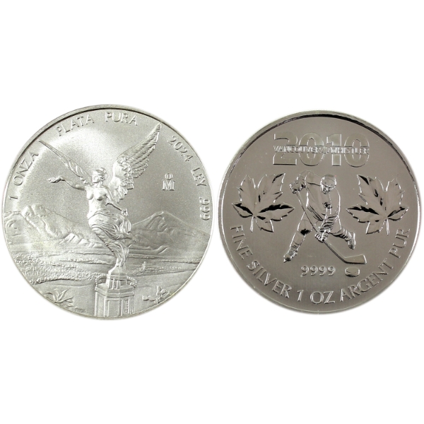 2x 1oz World Fine Silver Rounds. 2pcs. (Tax Exempt)