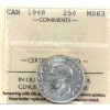 Image 1 : 25-cent 1948 ICCS MS63