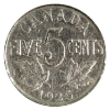 Image 1 : 5-cent 1925 Fine (impaired)