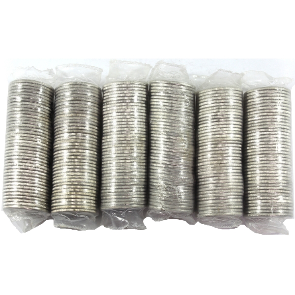6x 25-cent 1999 Millennium Original Wrapped Rolls of 40pcs. 6 Rolls.