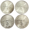 Image 2 :  Mexico 1979 & 3x 1980 1 Onza Sterling Silver Coins. 4pcs