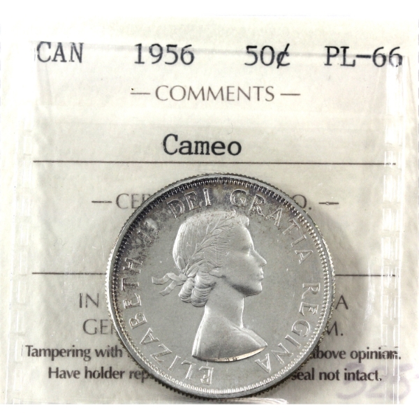 50-cent 1956 ICCS PL66 Cameo