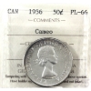 Image 1 : 50-cent 1956 ICCS PL66 Cameo