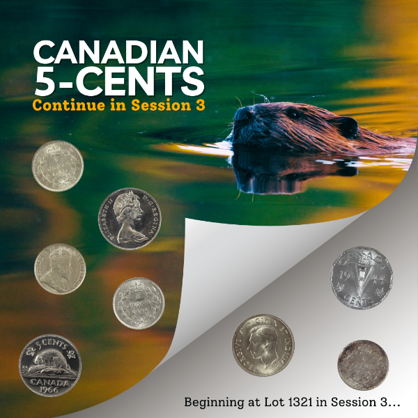 The hunt for Canadian 5-cents continues!