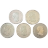 Image 2 : 5x 1/2oz $10 2012-2015 Assorted Fine Silver Coins. 5pcs. (Tax Exempt) 