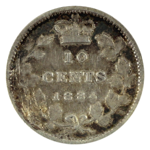 10-cent 1884 F-VF (Scratched)