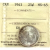 Image 1 : 25-cent 1941 ICCS MS65