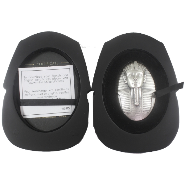 3oz Djibouti 2022 200 Francs Mask of Tutankhamun .999 Fine Silver Coin (Tax Exempt)