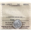 Image 1 : 5-cent 1907 Narrow Date ICCS MS64 