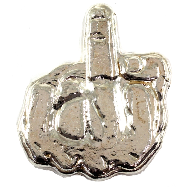3oz Beaver Bullion Middle Finger .999 Fine Silver Art Bar (Tax Exempt)