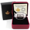 Image 1 : 2017 $25 Football-Shaped & Curved 1oz .9999 Fine Silver Coin (Tax Exempt)